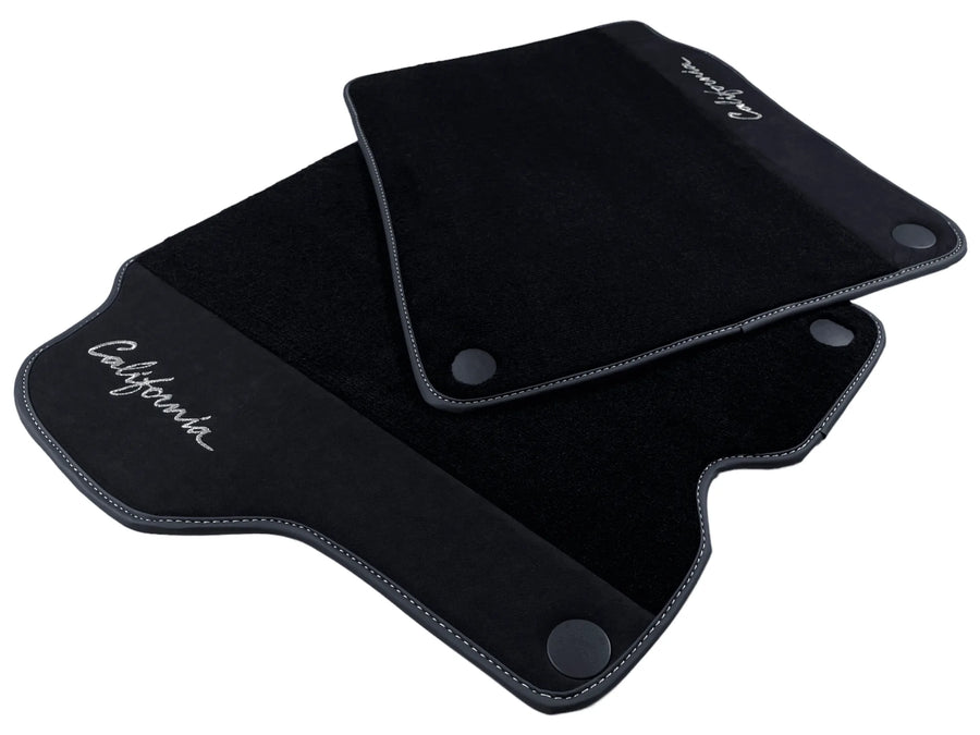 Svarte Bilmatter For Ferrari California 2008-2014 Med Alcantara - AutoWin