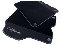 Svarte Bilmatter For Ferrari California 2008-2014 Med Alcantara - AutoWin