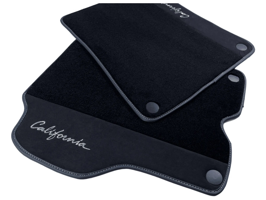 Svarte Bilmatter For Ferrari California 2008-2014 Med Alcantara - AutoWin