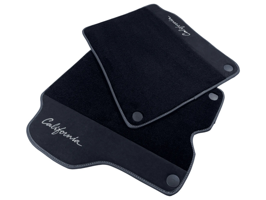 Svarte Bilmatter For Ferrari California 2008-2014 Med Alcantara - AutoWin