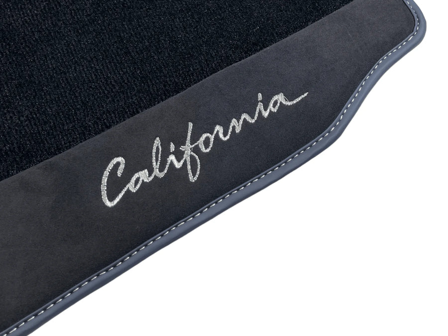 Svarte Bilmatter For Ferrari California 2008-2014 Med Alcantara - AutoWin