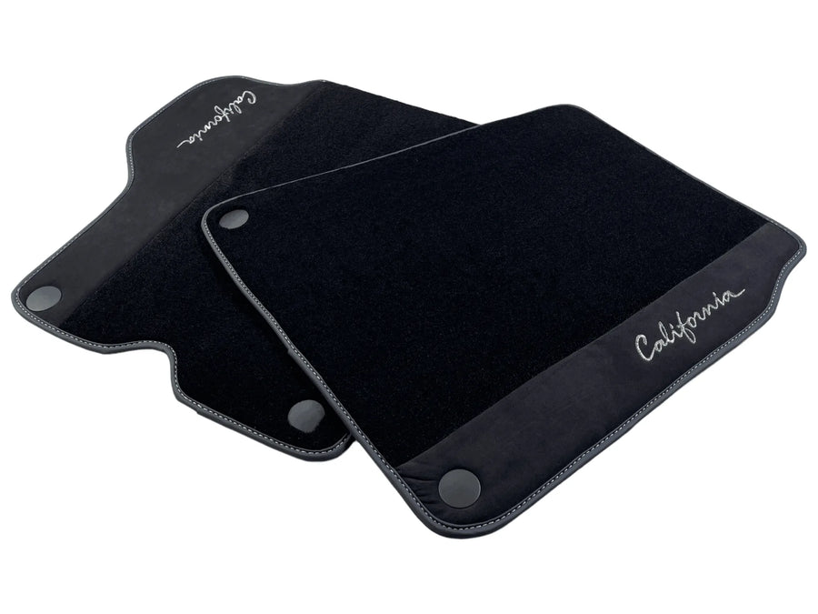 Svarte Bilmatter For Ferrari California 2008-2014 Med Alcantara - AutoWin