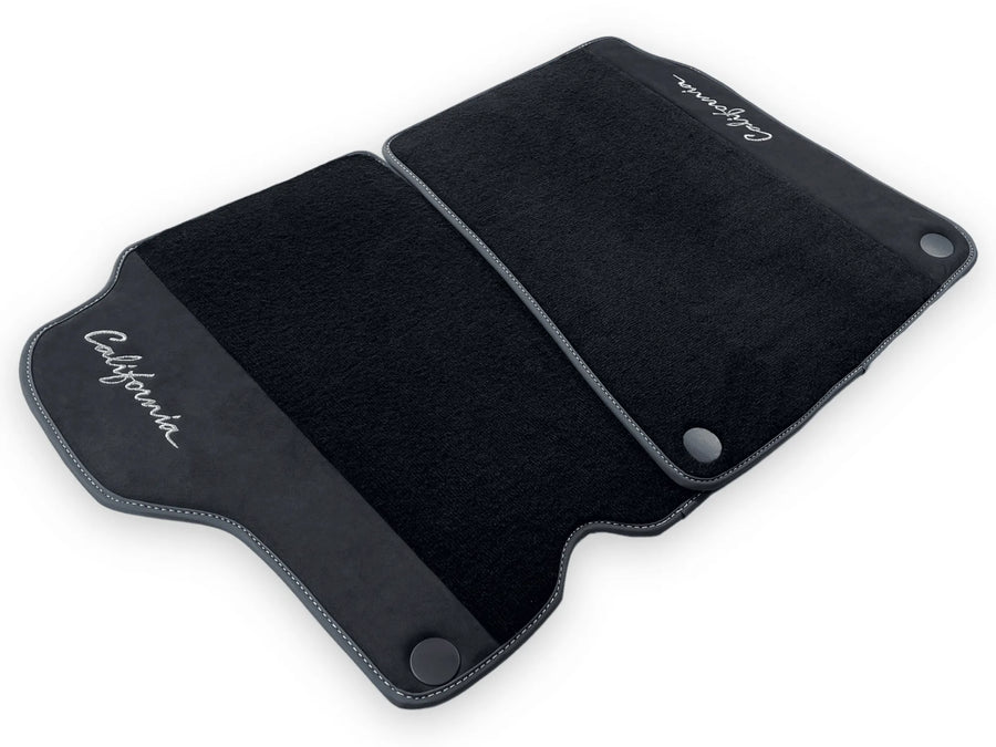 Svarte Bilmatter For Ferrari California 2008-2014 Med Alcantara - AutoWin