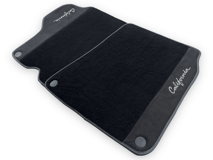 Svarte Bilmatter For Ferrari California 2008-2014 Med Alcantara - AutoWin
