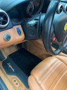 Black Floor Mats For Ferrari California 2008-2014 With Alcantara - AutoWin