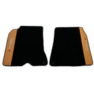Black Floor Mats for Ferrari California T (2015-2018) with Beige Nappa Leather - AutoWin