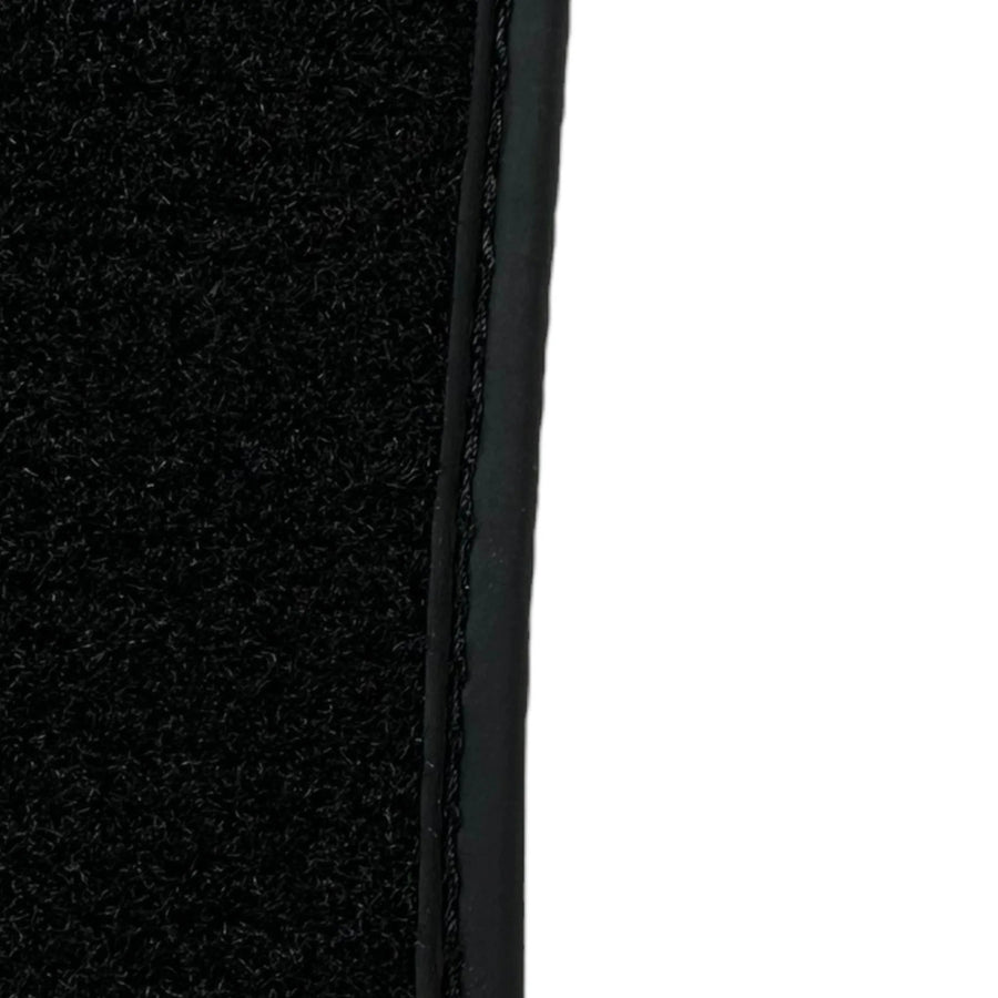 Black Floor Mats For Ferrari California T 2015–2018 with Brown Leather - AutoWin