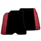 Black Floor Mats for Ferrari California T (2015–2018) Bordeaux Nappa Leather - AutoWin