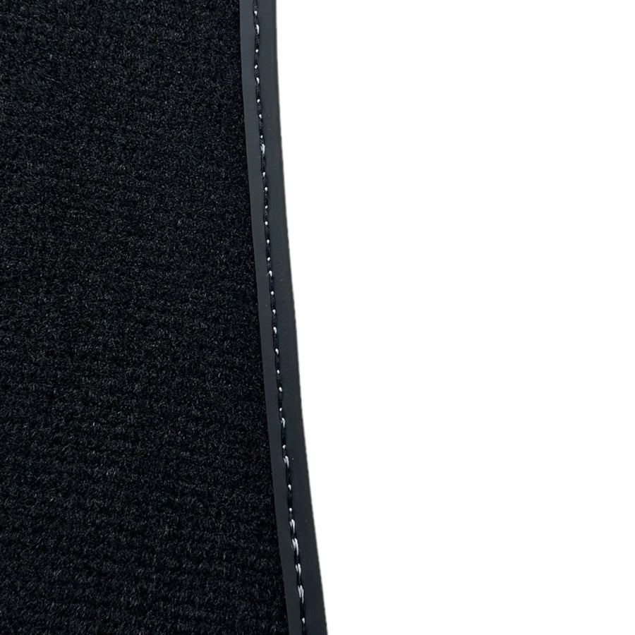 Black Floor Mats for Ferrari F12 Berlinetta (2012-2022) with Carbon Leather - AutoWin