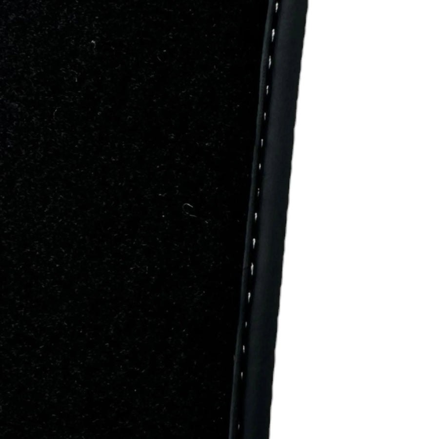 Black Floor Mats for Ferrari F12 Berlinetta (2012-2022) with Carbon Leather - AutoWin