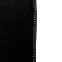 Black Floor Mats for Ferrari F12 Berlinetta (2012-2022) with Leather - AutoWin