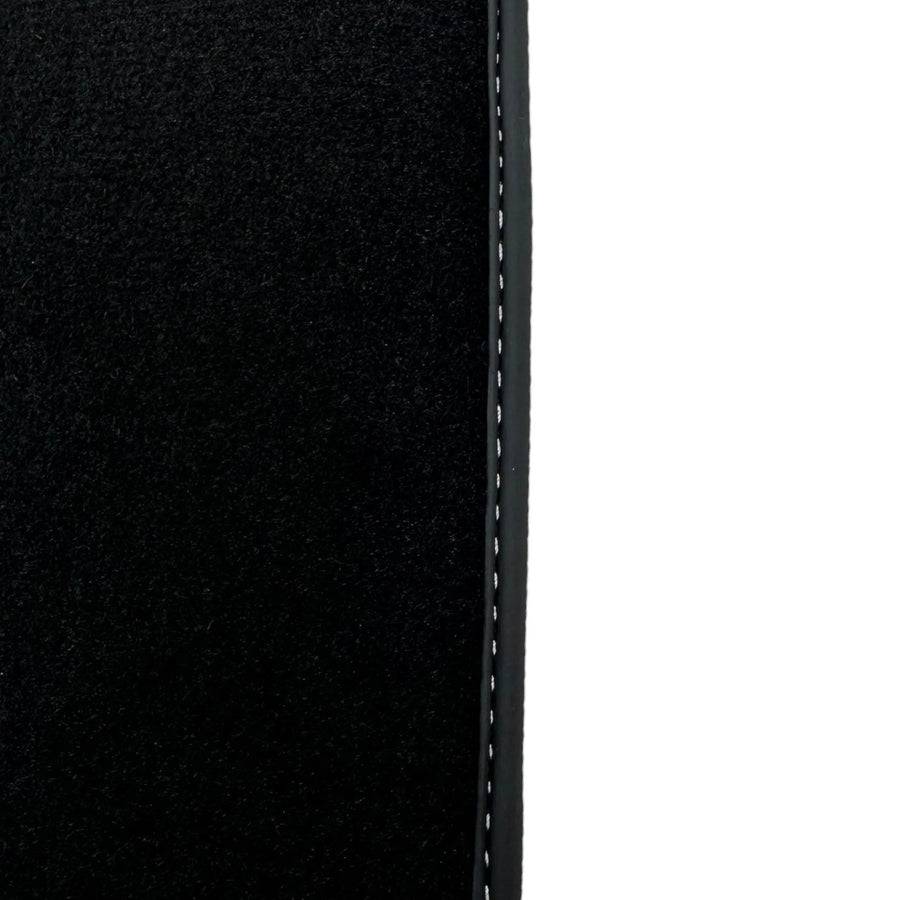 Black Floor Mats for Ferrari F12 Berlinetta (2012-2022) with Leather - AutoWin