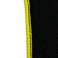 Black Floor Mats for Ferrari F12 TRS (2014) with Carbon Leather - AutoWin