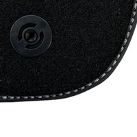 Black Floor Mats for Ferrari F12 TRS (2014) with Leather - AutoWin