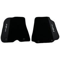 Black Floor Mats for Ferrari F12 TRS (2014) with Leather - AutoWin