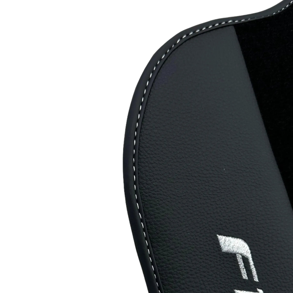 Black Floor Mats for Ferrari F12 TRS (2014) with Leather - AutoWin