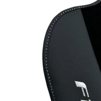 Black Floor Mats for Ferrari F12 TRS (2014) with Leather - AutoWin
