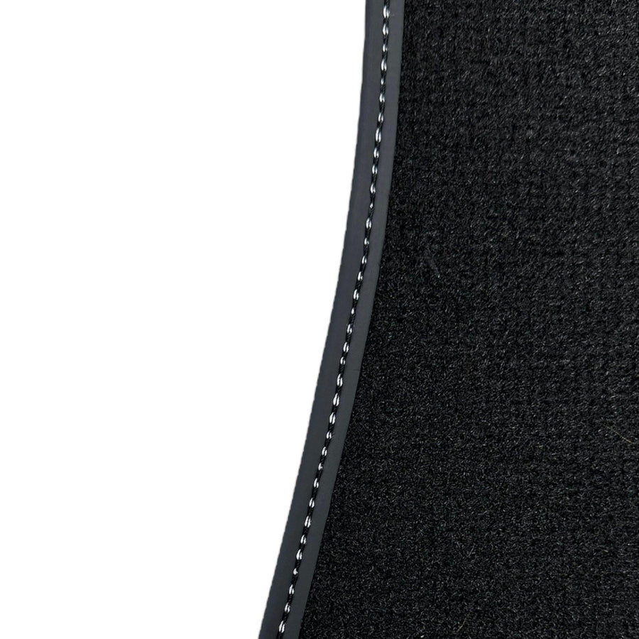 Black Floor Mats for Ferrari F12 TRS (2014) with Leather - AutoWin