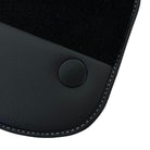 Black Floor Mats for Ferrari F12 TRS (2014) with Leather - AutoWin