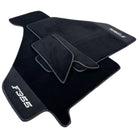 Black Floor Mats For Ferrari F355 1994-1999 With Alcantara Leather - AutoWin