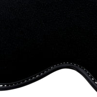Black Floor Mats for Ferrari F430 (2004-2009) with Leather