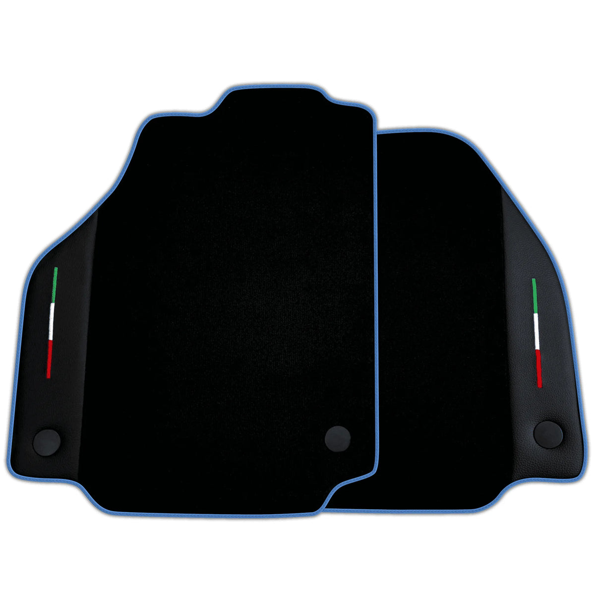 Black Floor Mats for Ferrari F8 Spider (2019-2023) with Leather | Various Trim Colors
