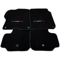 Black Floor Mats For Ferrari GTC4 Lusso (2016-2023) Italian Edition - AutoWin