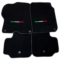 Black Floor Mats For Ferrari GTC4 Lusso (2016-2023) Italian Edition - AutoWin