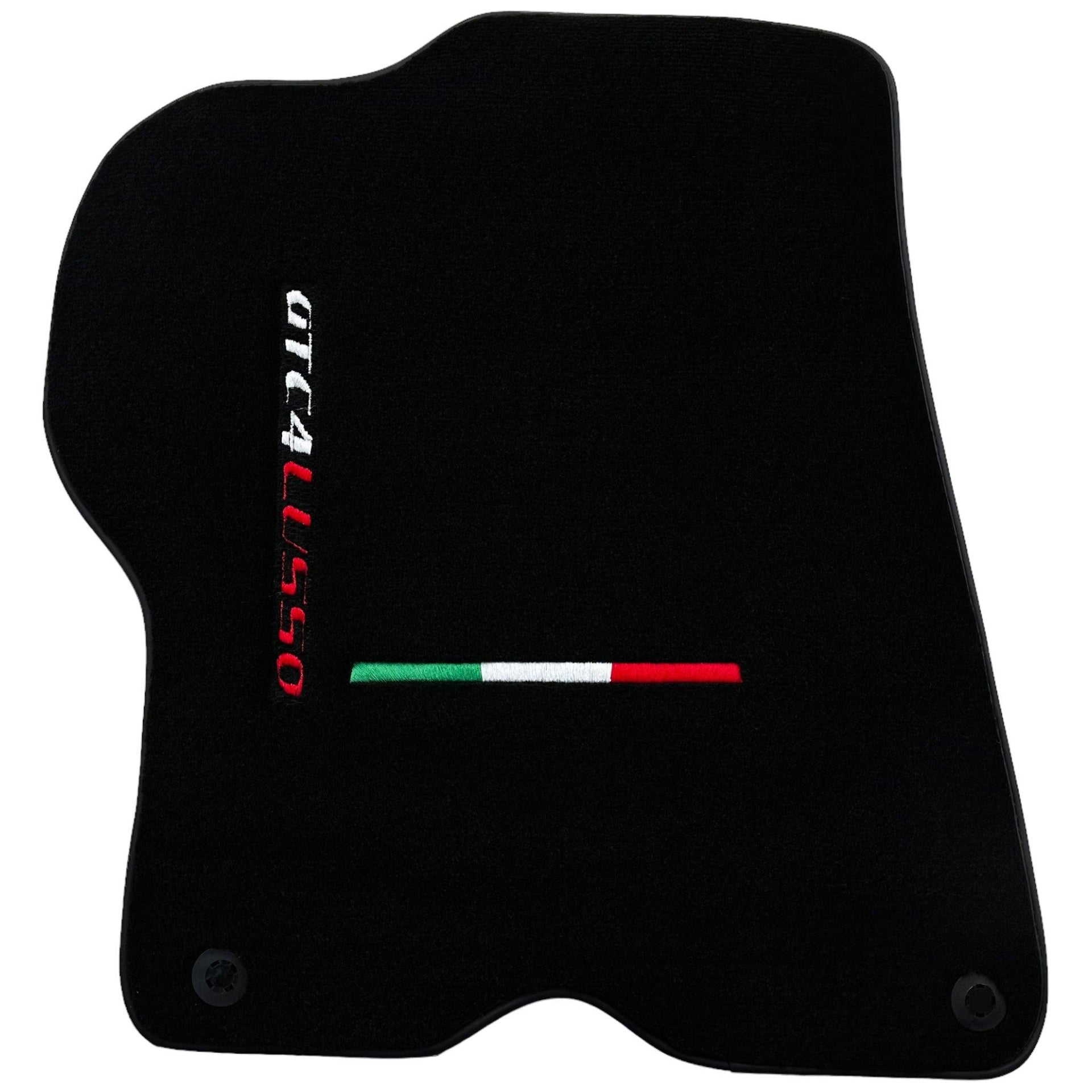 Black Floor Mats For Ferrari GTC4 Lusso (2016-2023) Italian Edition - AutoWin