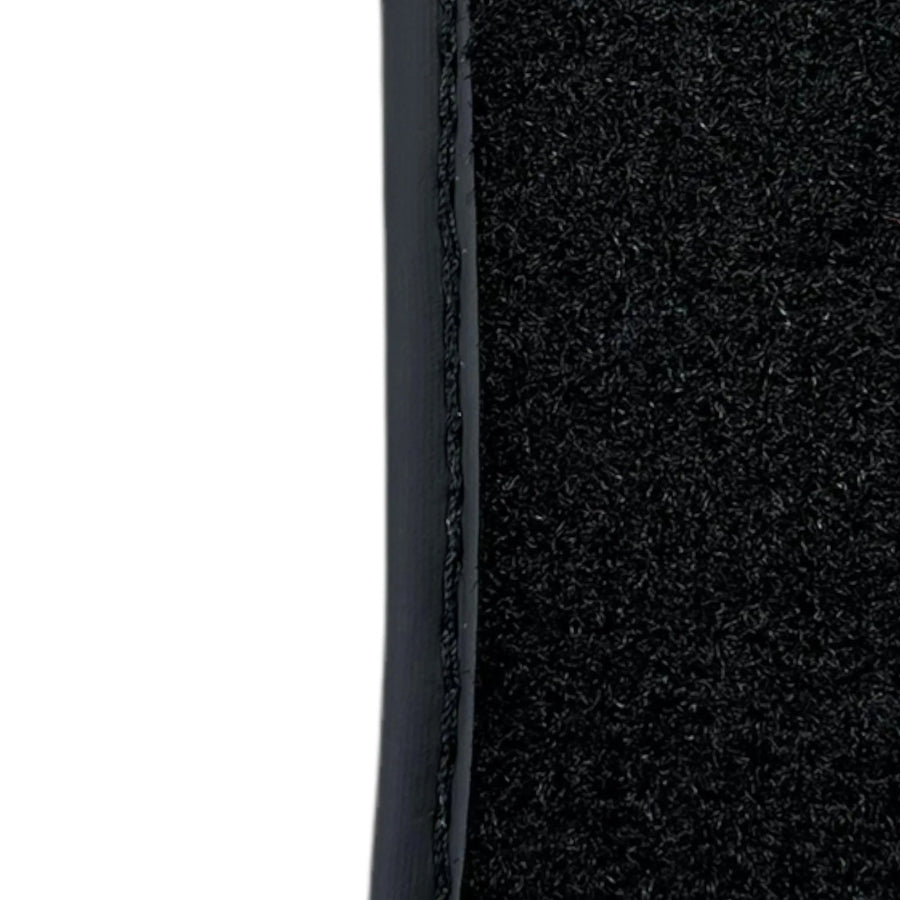Black Floor Mats For Ferrari GTC4 Lusso (2016-2023) with Leather - AutoWin