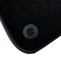 Black Floor Mats For Ferrari GTC4 Lusso (2016-2023) with Leather - AutoWin