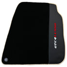 Black Floor Mats For Ferrari GTC4 Lusso (2016-2023) with Leather | Beige Trim - AutoWin