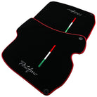 Black Floor Mats for Ferrari Portofino (2018-2023) Italian Edition with Red Trim - AutoWin