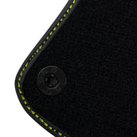 Black Floor Mats for Ferrari Portofino (2018-2023) with Leather