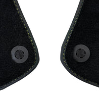 Black Floor Mats for Ferrari Portofino (2018-2023) with Leather - AutoWin