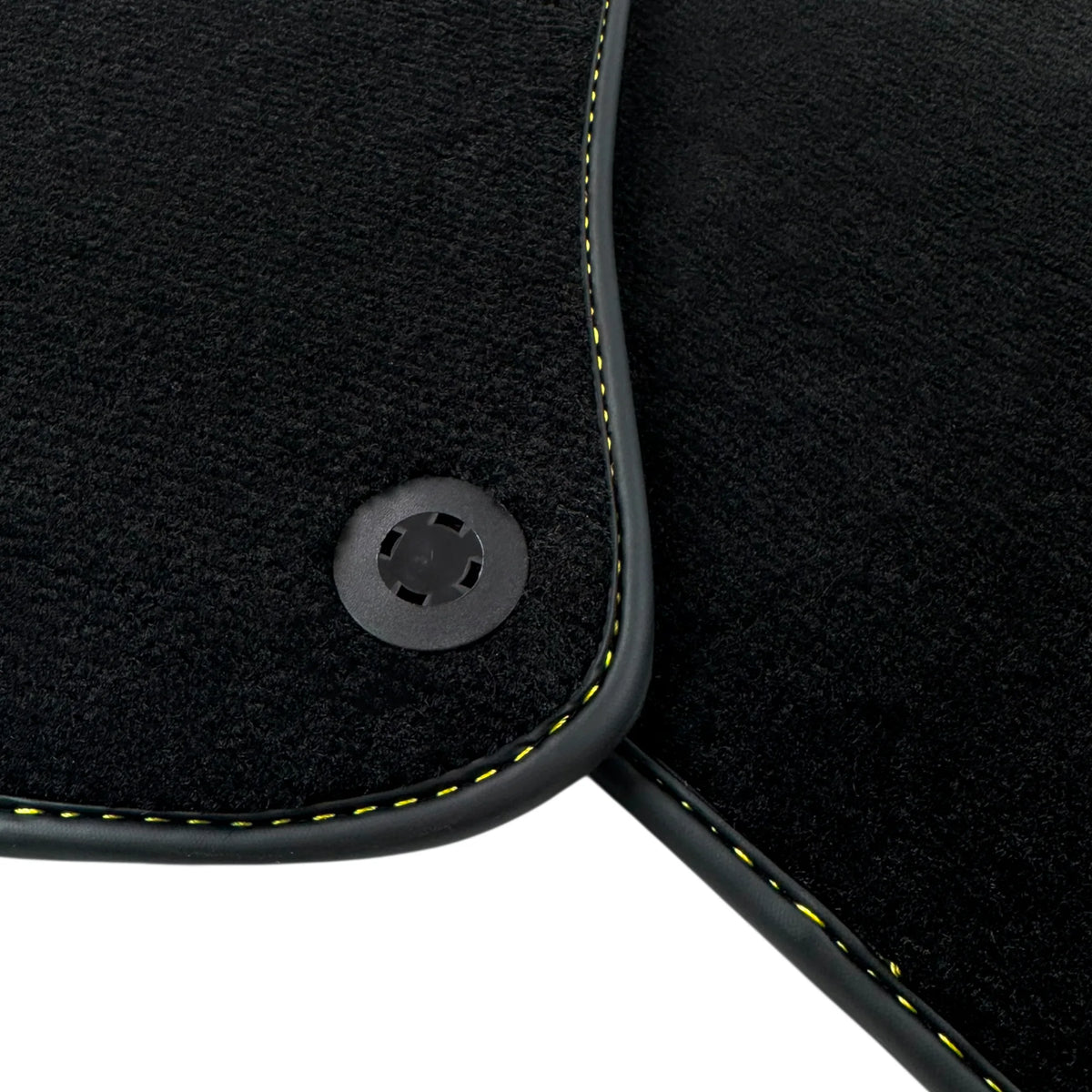 Black Floor Mats for Ferrari Portofino (2018-2023) with Leather
