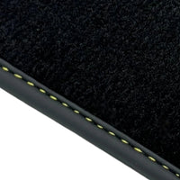 Black Floor Mats for Ferrari Portofino (2018-2023) with Leather - AutoWin