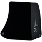 Black Floor Mats For Ferrari Portofino (2018-2023) With Leather - AutoWin