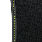 Black Floor Mats for Ferrari Portofino (2018-2023) with Leather - AutoWin