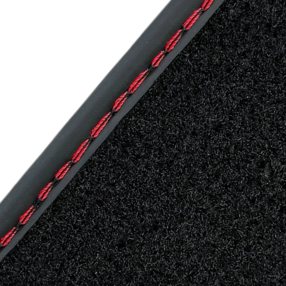 Black Floor Mats for Ferrari Purosangue with Leather and Black Trim | Italian Edition