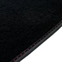 Black Floor Mats for Ferrari Purosangue with Leather and Black Trim | Italian Edition