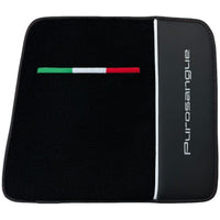 Black Floor Mats for Ferrari Purosangue with Leather - AutoWin