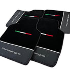 Black Floor Mats for Ferrari Purosangue with Leather - AutoWin