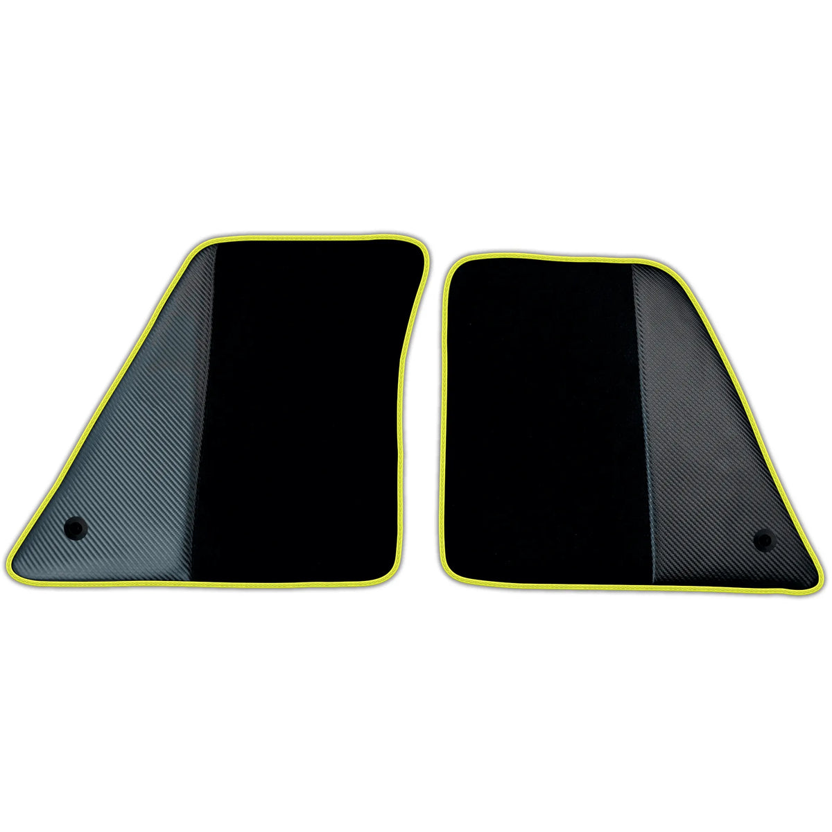 Black Floor Mats for Ferrari SF90 Stradale (2019-2024) with Carbon Fiber | Various Trim Colors
