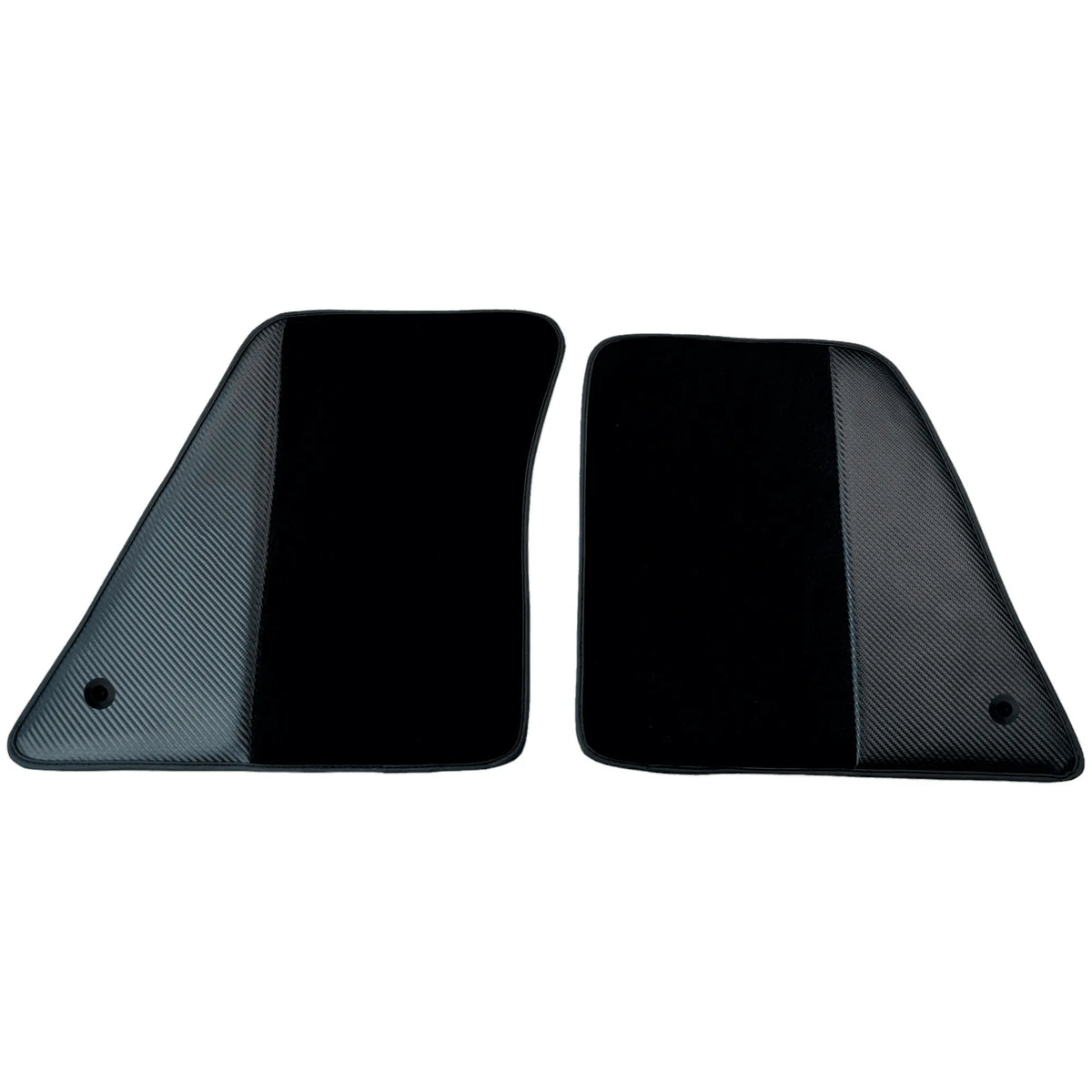 Black Floor Mats for Ferrari SF90 Stradale (2019-2024) with Carbon Fiber