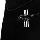 Black Floor Mats For Ford Mustang V (2004-2010) With Pony - AutoWin