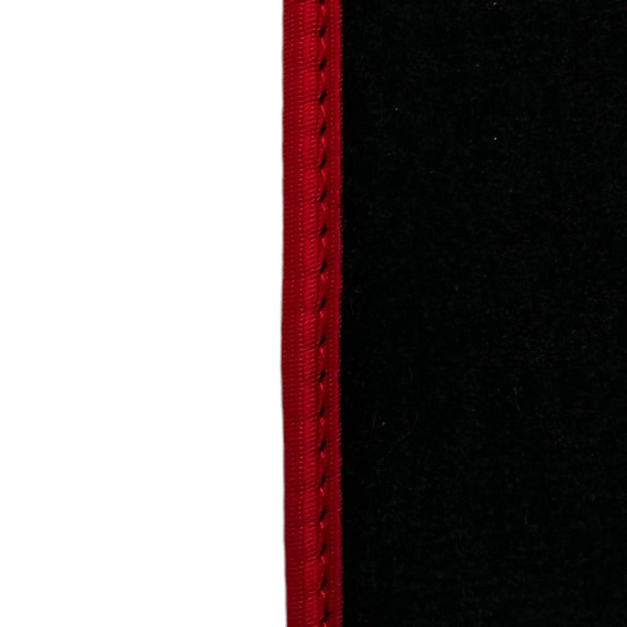 Black Floor Mats For Honda Civic VI (1995-2000) ER56 Design with Red Trim - AutoWin