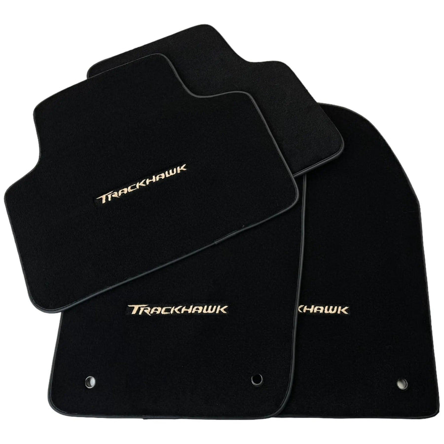 Black Floor Mats for Jeep Grand Cherokee Trackhawk (2018-2021) - AutoWin