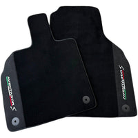 Black Floor Mats for Lamborghini Aventador S with Alcantara Leather - AutoWin