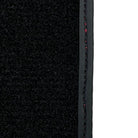 Black Floor Mats for Lamborghini Huracan With Red (Rosso Mysia) Leather - AutoWin